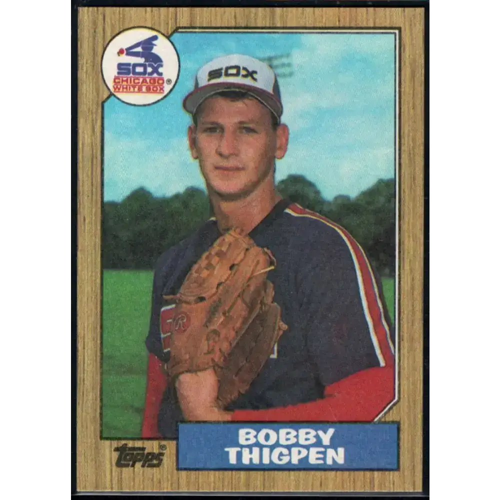 1987 Topps #61 Bobby Thigpen EX Excellent RC Rookie Chicago White Sox Baseball Card - Baseball Card Single