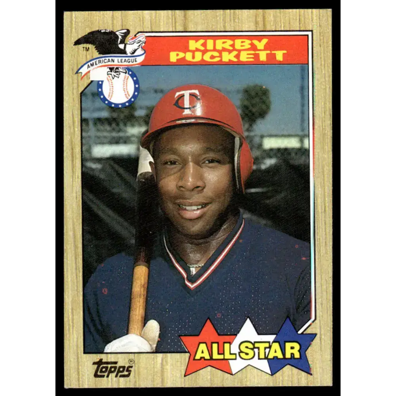 1987 Topps #611 Kirby Puckett EX/NM Minnesota Twins Baseball Card - Baseball Card Single
