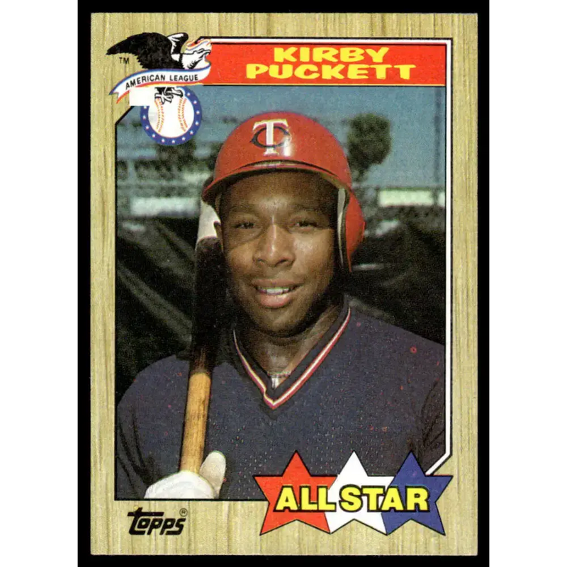 1987 Topps #611 Kirby Puckett EX/NM Minnesota Twins Baseball Card - Baseball Card Single