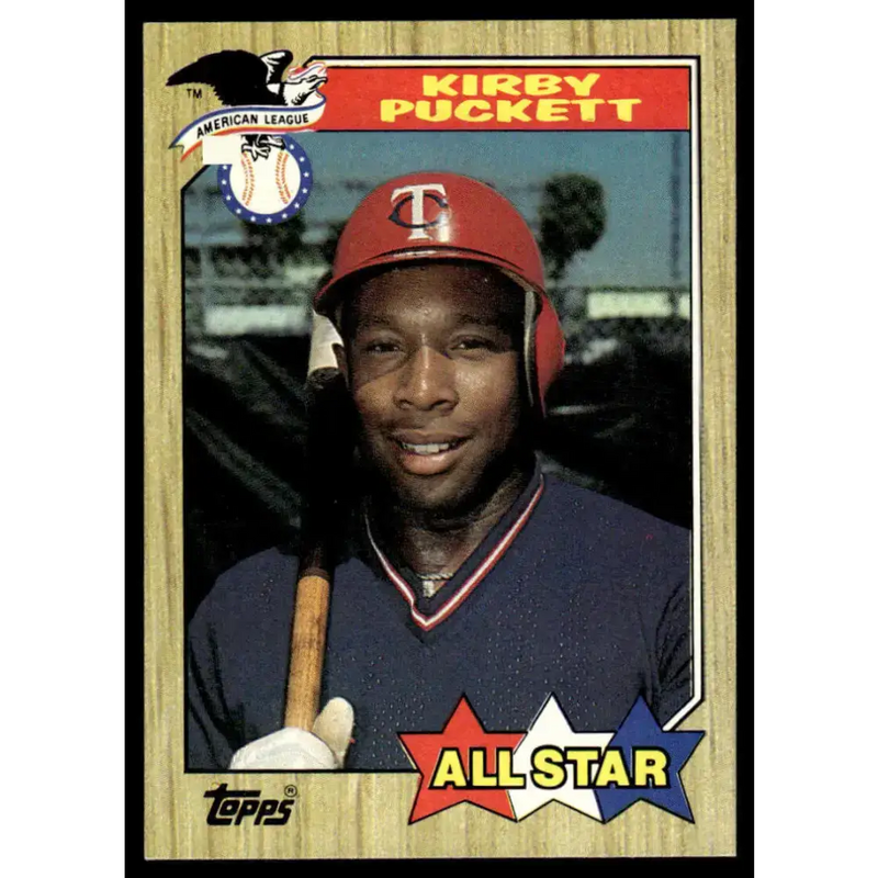 1987 Topps #611 Kirby Puckett EX/NM Minnesota Twins Baseball Card - Baseball Card Single