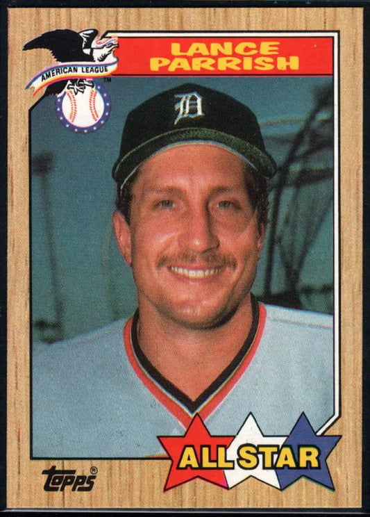 1987 Topps #613 Lance Parrish EX Excellent Detroit Tigers Baseball Card - Baseball Card Single