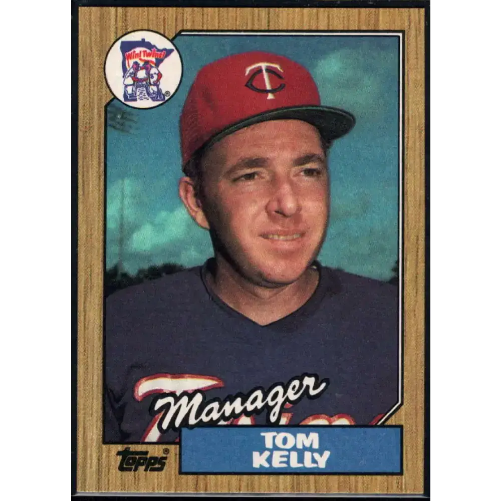 1987 Topps #618 Tom Kelly EX Excellent Minnesota Twins Baseball Card - Baseball Card Single