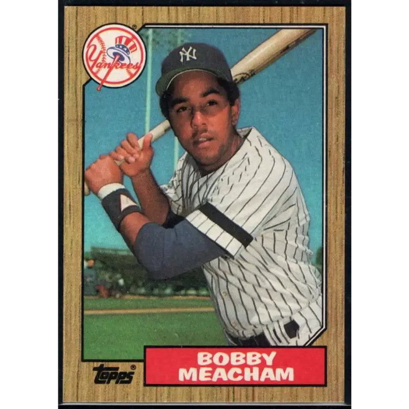 1987 Topps #62 Bobby Meacham EX Excellent New York Yankees Baseball Card - Baseball Card Single