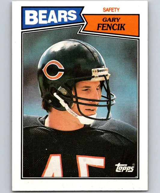 1987 Topps #62 Gary Fencik EX Excellent Chicago Bears Football Card - Football Card Single