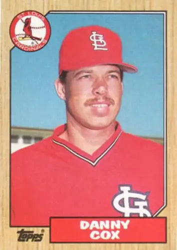 Vintage 1987 Topps Danny Cox NM-MT baseball card with original gloss St. Louis Cardinals