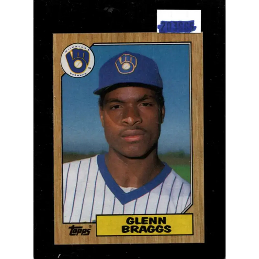 1987 Topps #622 Glenn Braggs EX Excellent RC Rookie Milwaukee Brewers Baseball Card