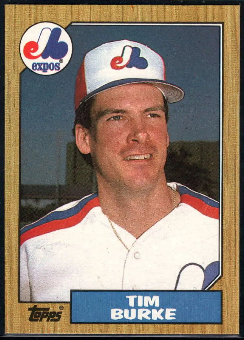 1987 Topps #624 Tim Burke EX Excellent Montreal Expos Baseball Card - Baseball Card Single