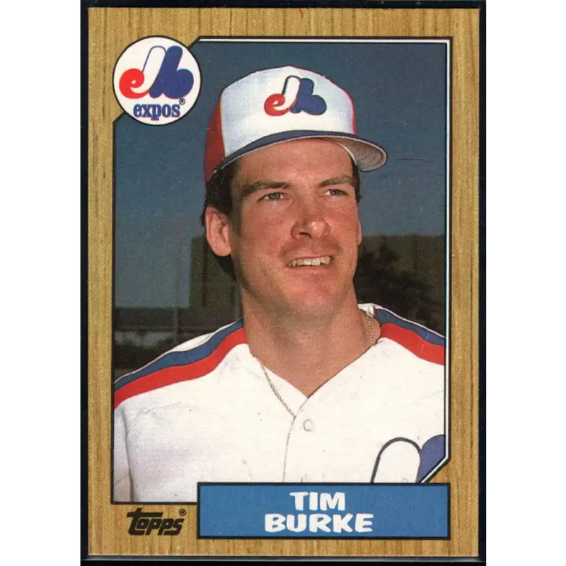 1987 Topps #624 Tim Burke EX Excellent Montreal Expos Baseball Card - Baseball Card Single