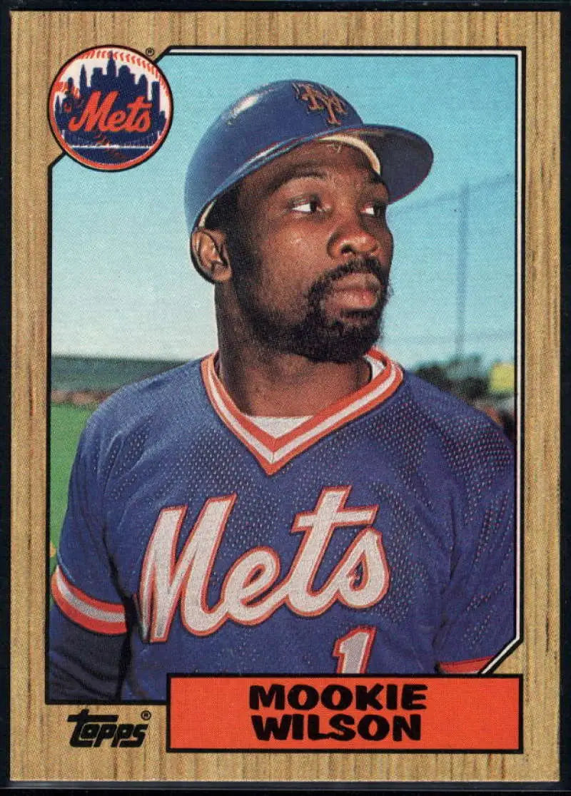 1987 Topps #625 Mookie Wilson EX Excellent New York Mets Baseball Card - Baseball Card Single