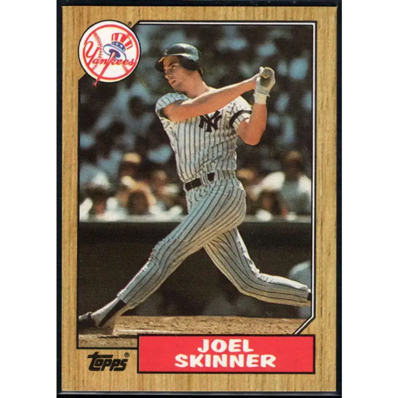 1987 Topps #626 Joel Skinner EX Excellent New York Yankees Baseball Card - Baseball Card Single