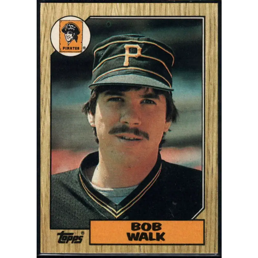 1987 Topps #628 Bob Walk EX Excellent Pittsburgh Pirates Baseball Card - Baseball Card Single