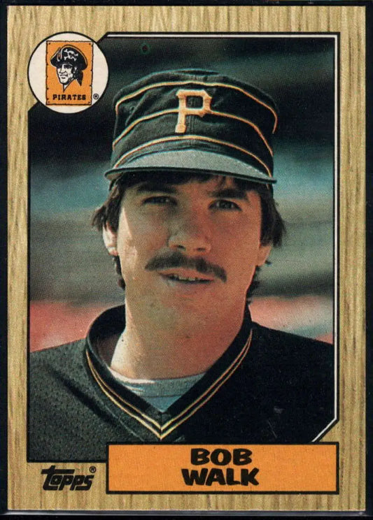1987 Topps #628 Bob Walk EX Excellent Pittsburgh Pirates Baseball Card - Baseball Card Single