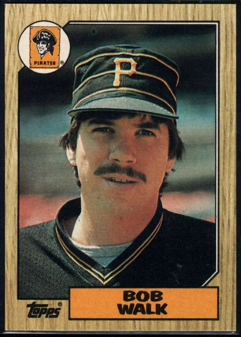 1987 Topps #628 Bob Walk EX Excellent Pittsburgh Pirates Baseball Card - Baseball Card Single