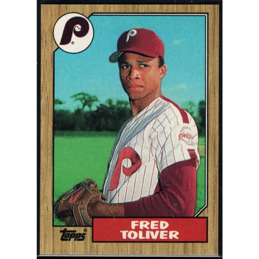 1987 Topps #63 Fred Toliver EX Excellent Philadelphia Phillies Baseball Card