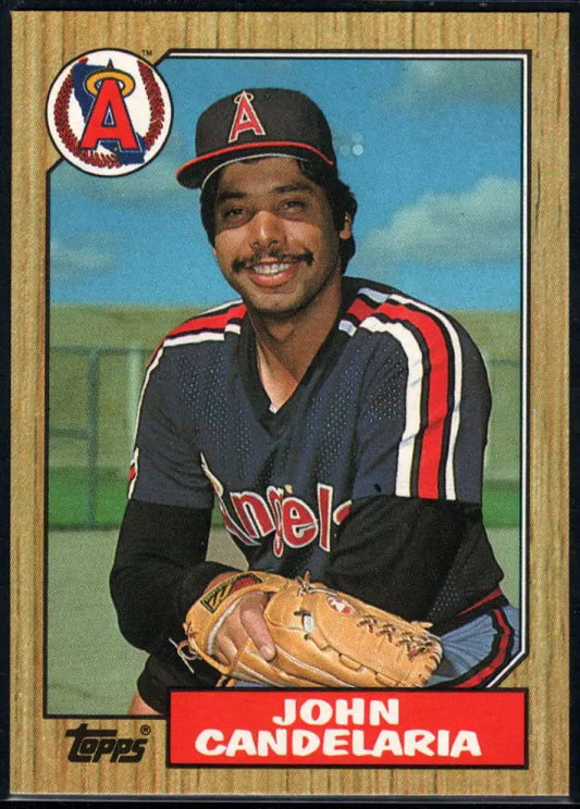 1987 Topps #630 John Candelaria EX Excellent California Angels Baseball Card - Baseball Card Single