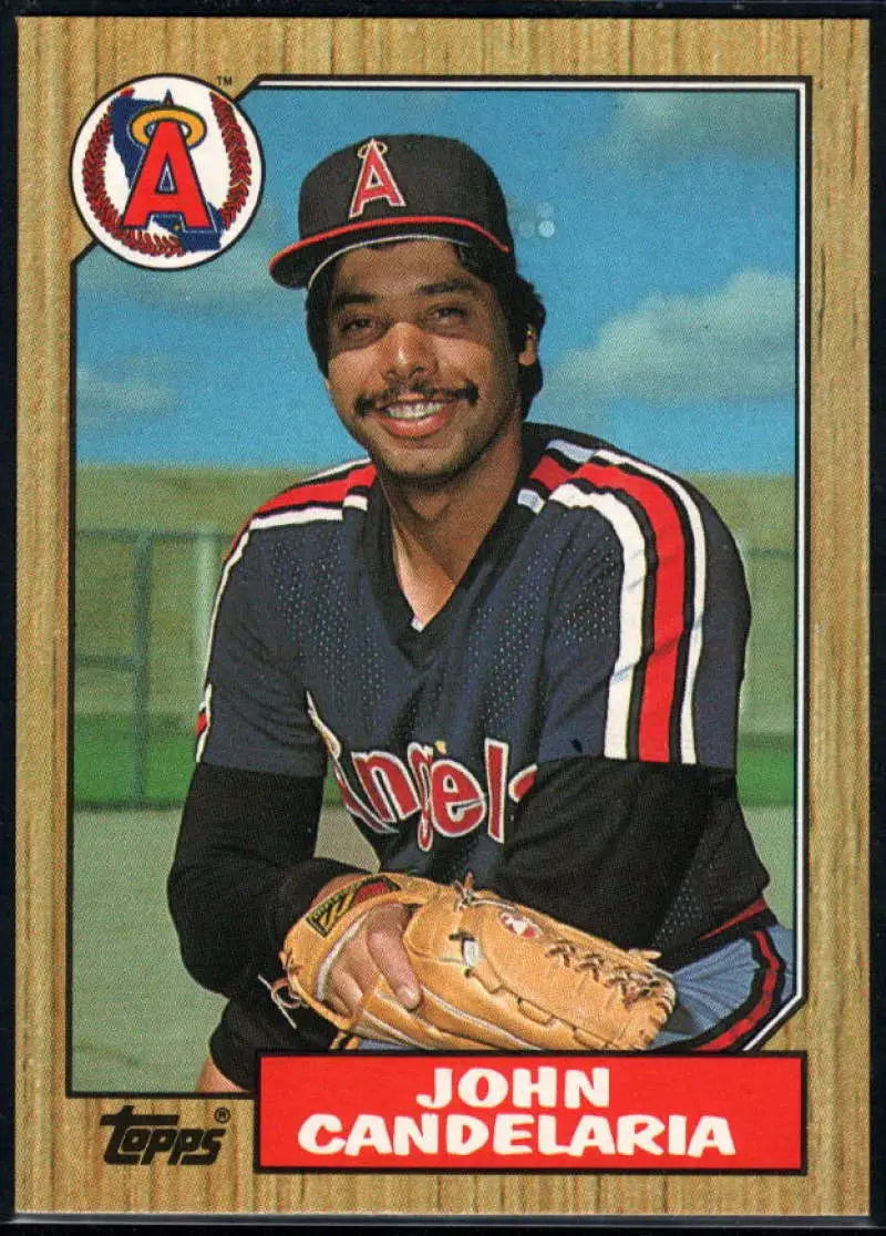 1987 Topps #630 John Candelaria EX Excellent California Angels Baseball Card - Baseball Card Single