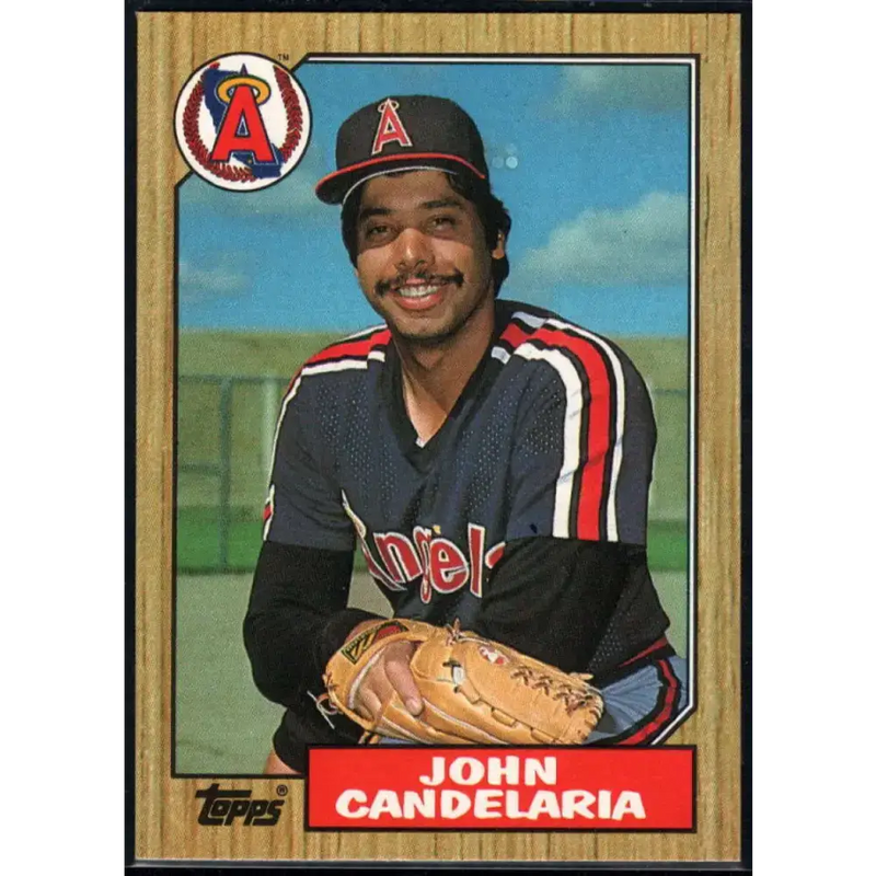 1987 Topps #630 John Candelaria EX Excellent California Angels Baseball Card - Baseball Card Single