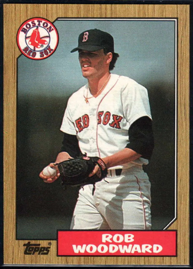 1987 Topps #632 Rob Woodward EX Excellent Boston Red Sox Baseball Card - Baseball Card Single