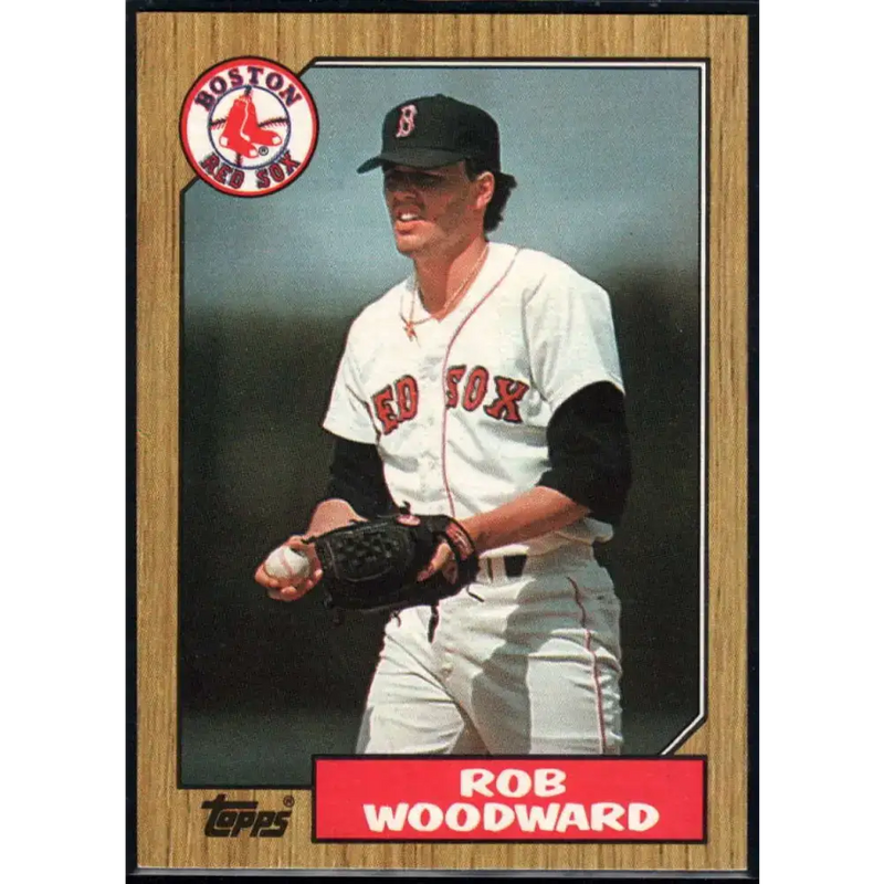 1987 Topps #632 Rob Woodward EX Excellent Boston Red Sox Baseball Card - Baseball Card Single
