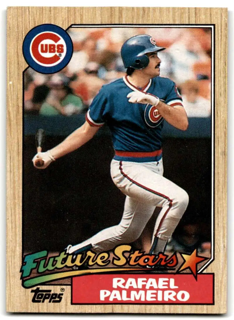 1987 Topps #634 Rafael Palmeiro EX Excellent RC Rookie Chicago Cubs Baseball Card - Baseball Card Single