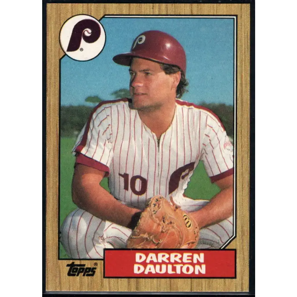 1987 Topps #636 Darren Daulton EX Excellent Philadelphia Phillies Baseball Card - Baseball Card Single