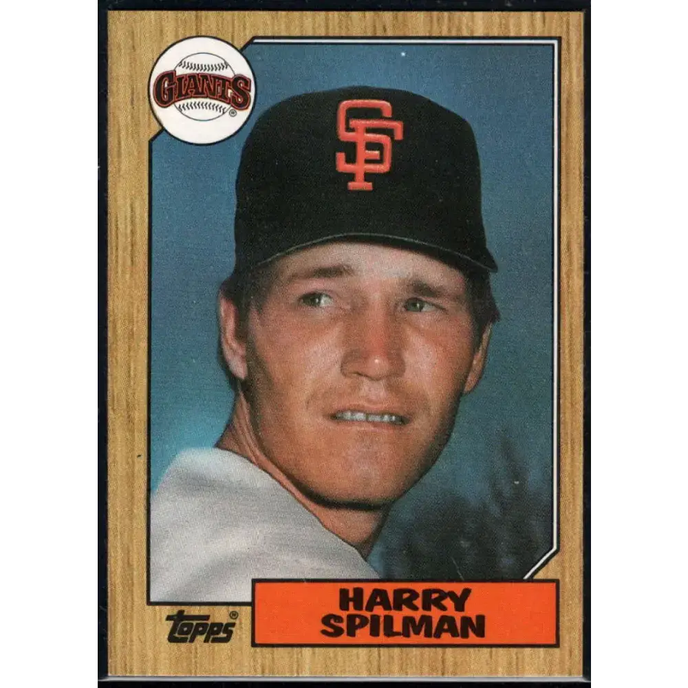 1987 Topps #64 Harry Spilman EX Excellent San Francisco Giants Baseball Card - Baseball Card Single