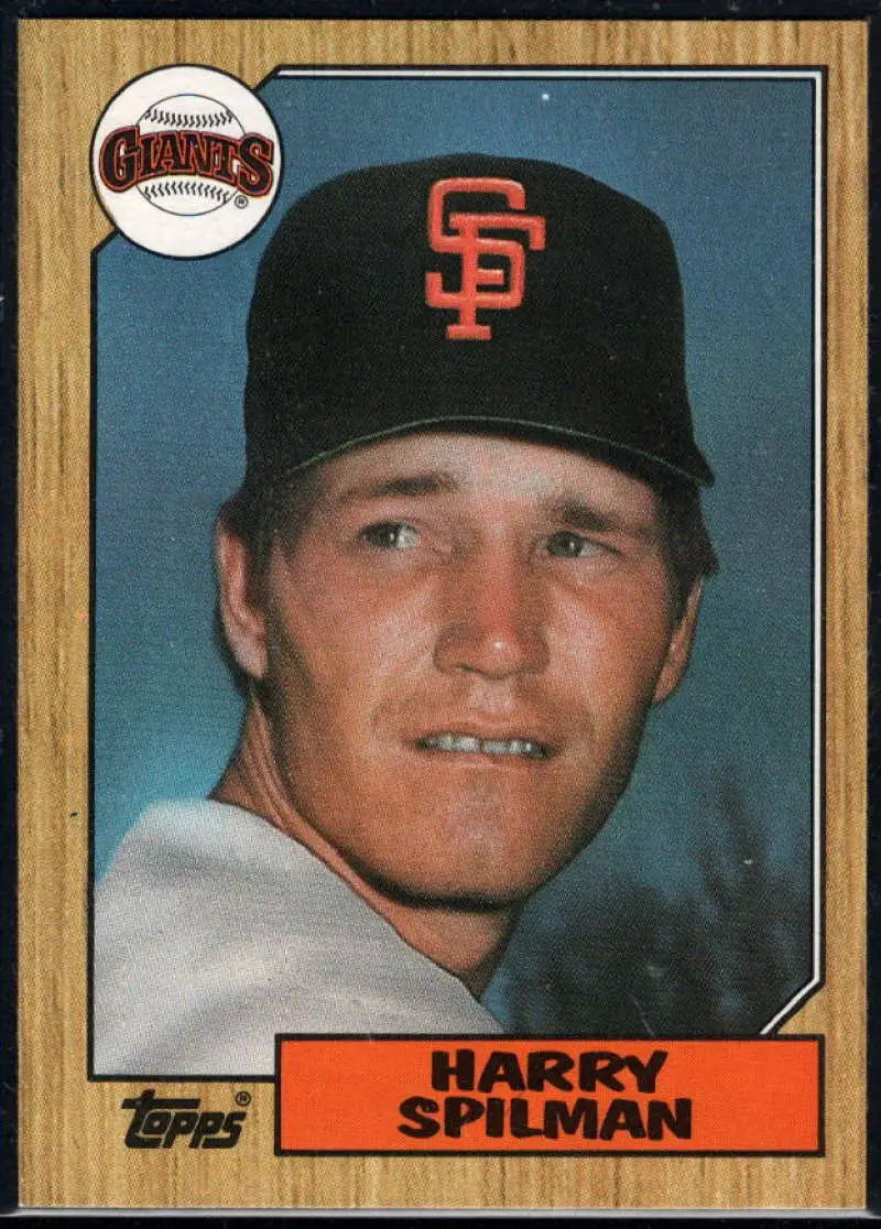 1987 Topps #64 Harry Spilman EX Excellent San Francisco Giants Baseball Card - Baseball Card Single