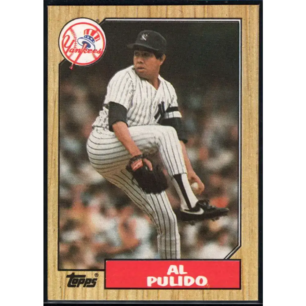 1987 Topps #642 Al Pulido EX Excellent New York Yankees Baseball Card - Baseball Card Single