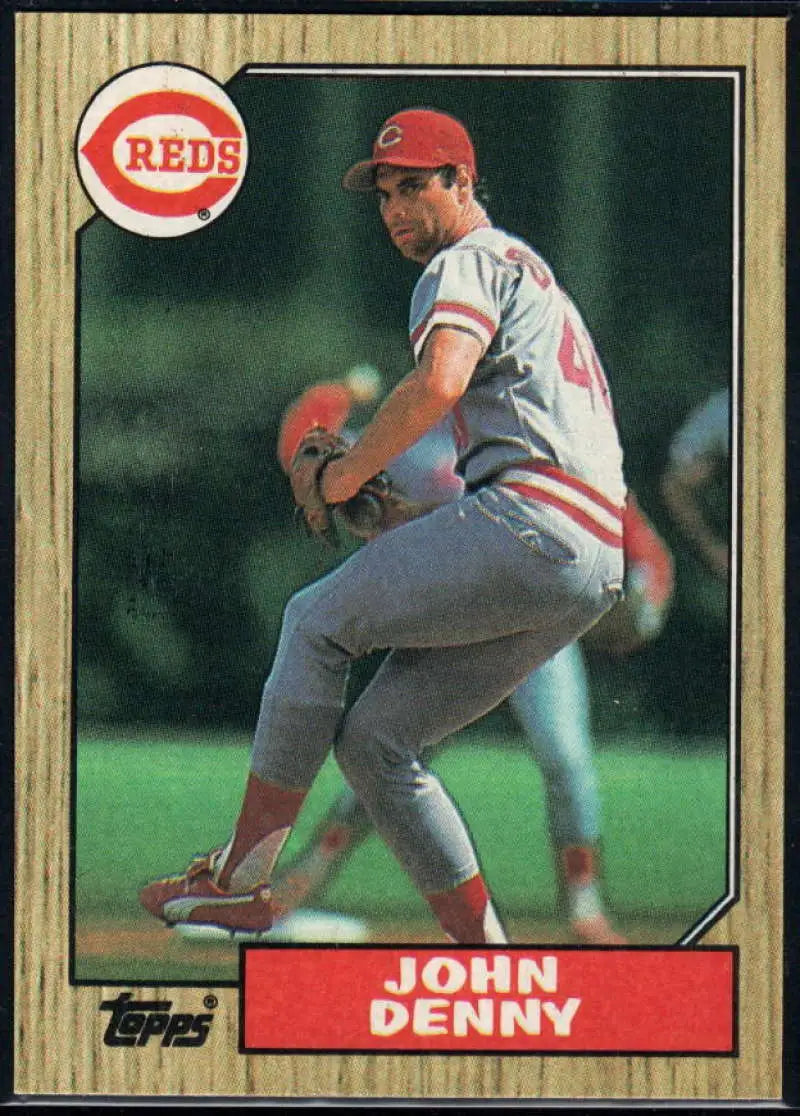 1987 Topps #644 John Denny EX Excellent Cincinnati Reds Baseball Card - Baseball Card Single
