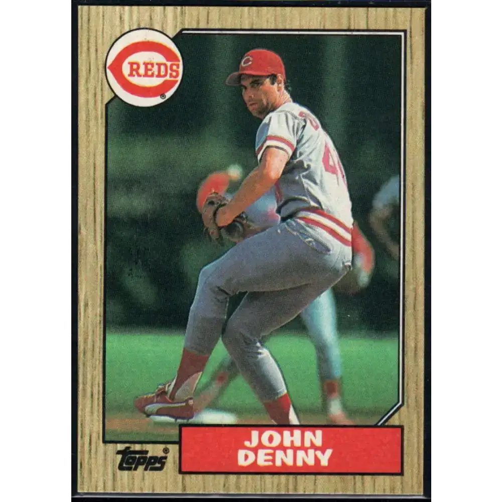 1987 Topps #644 John Denny EX Excellent Cincinnati Reds Baseball Card - Baseball Card Single