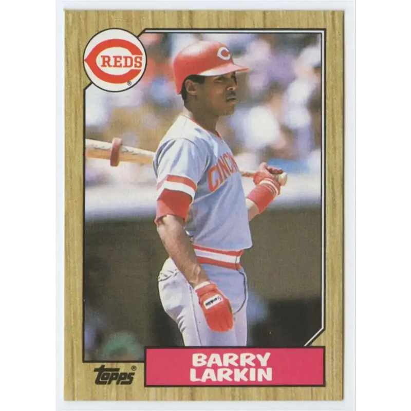 1987 Topps #648 Barry Larkin EX Excellent RC Rookie Cincinnati Reds Baseball Card - Baseball Card Single