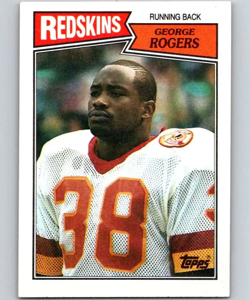 1987 Topps #65 George Rogers EX Excellent Washington Redskins Football Card - Football Card Single