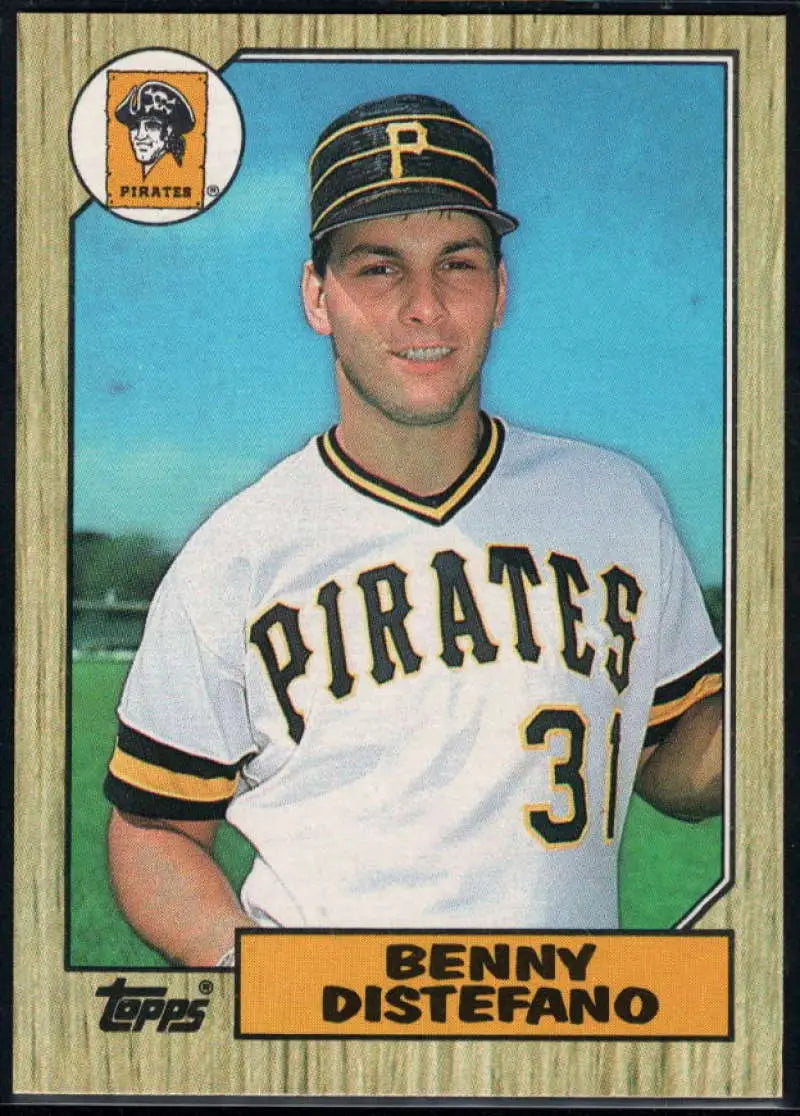 1987 Topps #651 Benny Distefano EX Excellent Pittsburgh Pirates Baseball Card - Baseball Card Single
