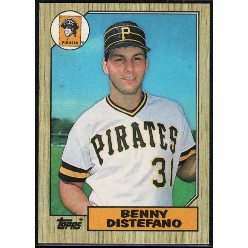 1987 Topps #651 Benny Distefano EX Excellent Pittsburgh Pirates Baseball Card - Baseball Card Single