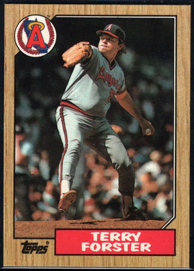 1987 Topps #652 Terry Forster EX Excellent California Angels Baseball Card - Baseball Card Single