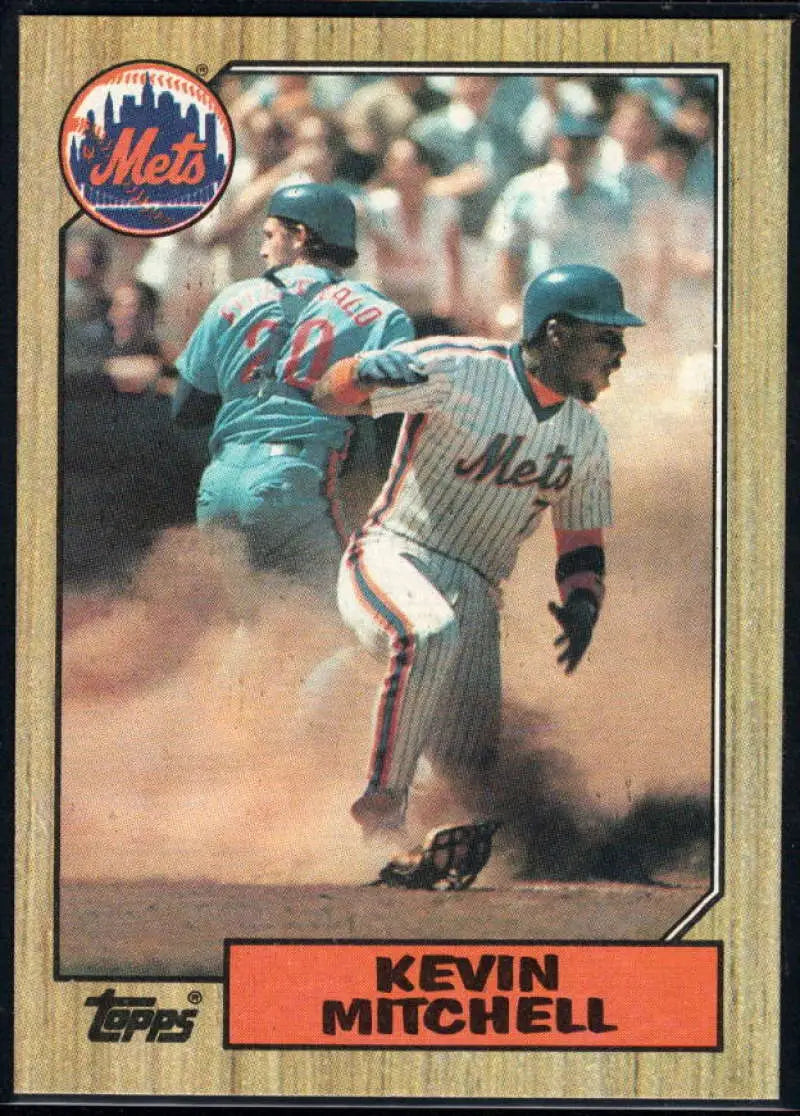 1987 Topps #653 Kevin Mitchell EX Excellent RC Rookie New York Mets Baseball Card - Baseball Card Single