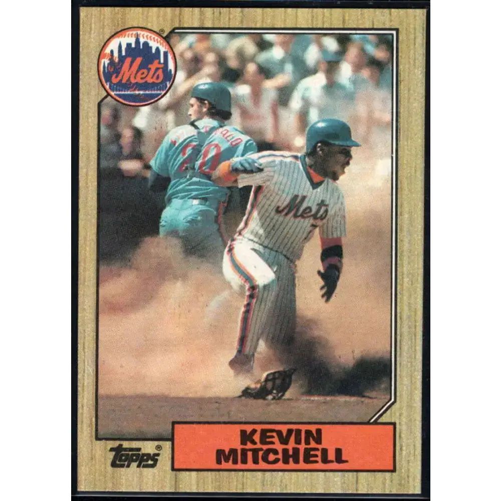 1987 Topps #653 Kevin Mitchell EX Excellent RC Rookie New York Mets Baseball Card - Baseball Card Single