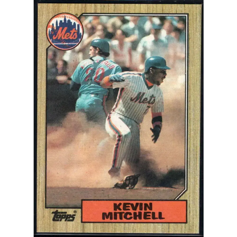 1987 Topps #653 Kevin Mitchell EX Excellent RC Rookie New York Mets Baseball Card - Baseball Card Single