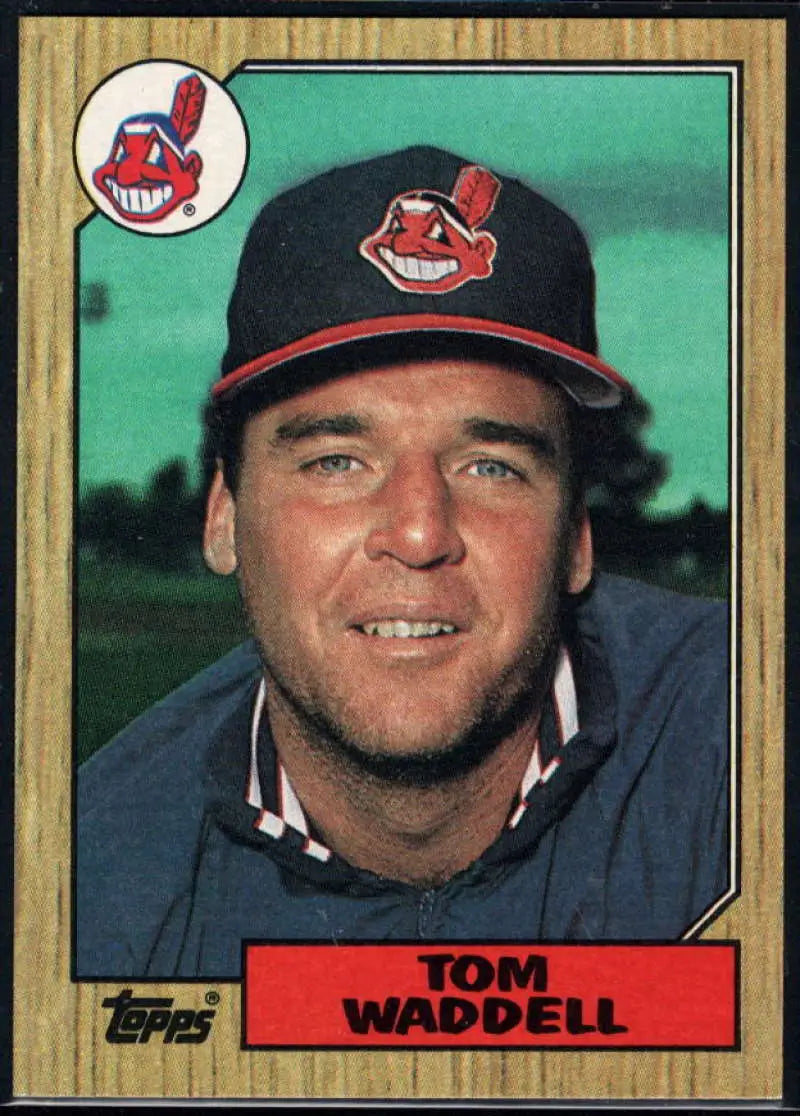 1987 Topps #657 Tom Waddell EX Excellent Cleveland Indians Baseball Card - Baseball Card Single