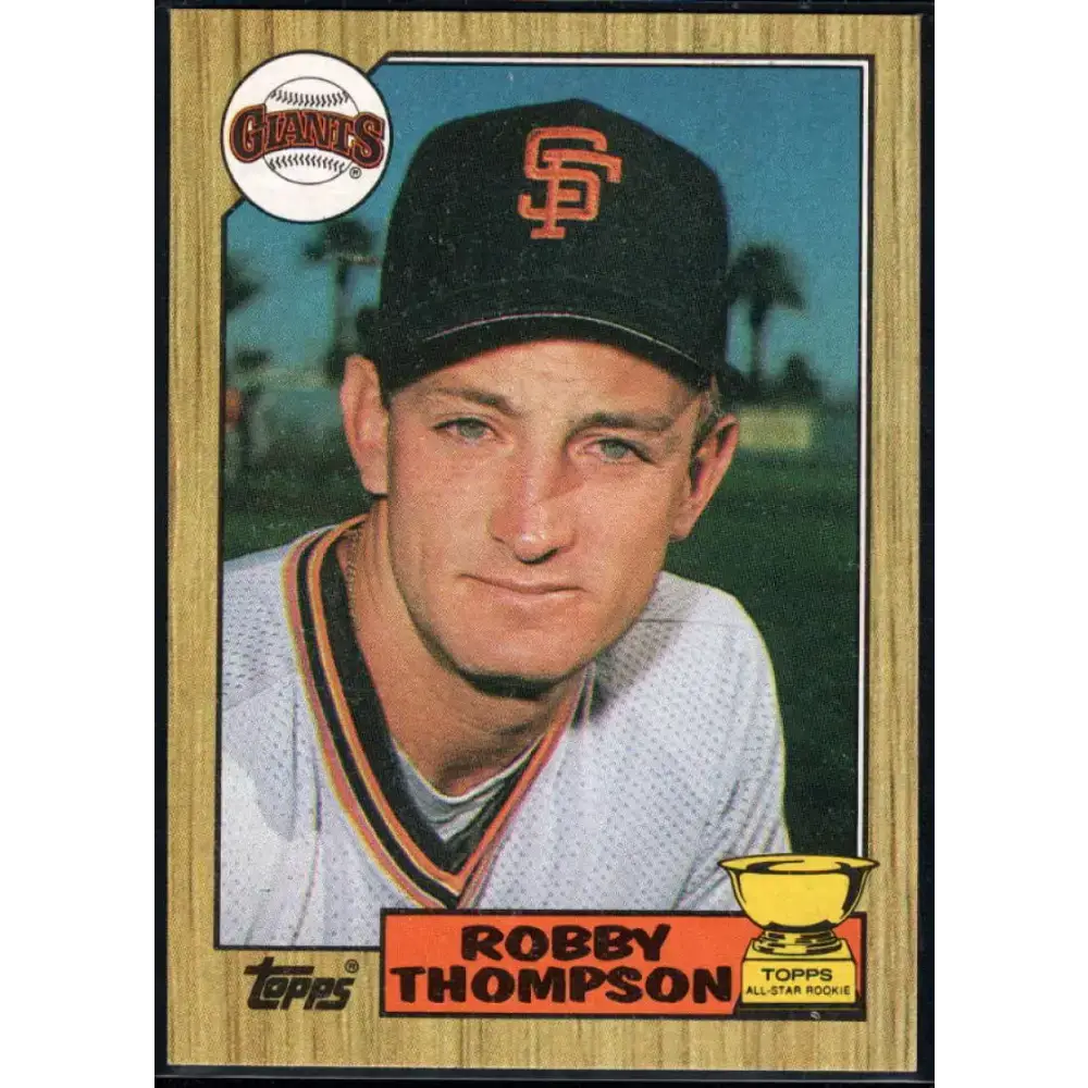 1987 Topps #658 Robby Thompson EX Excellent RC Rookie San Francisco Giants Baseball Card - Baseball Card Single