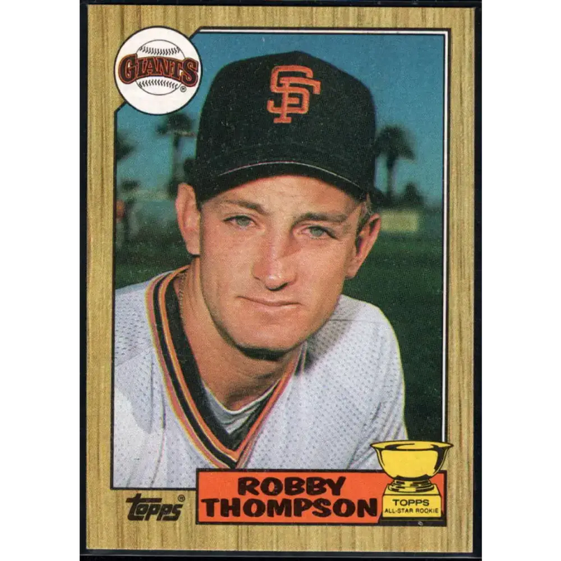 1987 Topps #658 Robby Thompson EX Excellent RC Rookie San Francisco Giants Baseball Card - Baseball Card Single