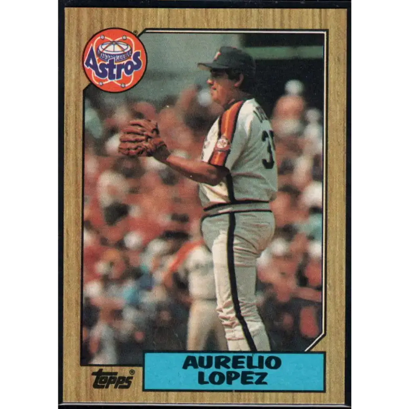 1987 Topps #659 Aurelio Lopez EX Excellent Houston Astros Baseball Card - Baseball Card Single