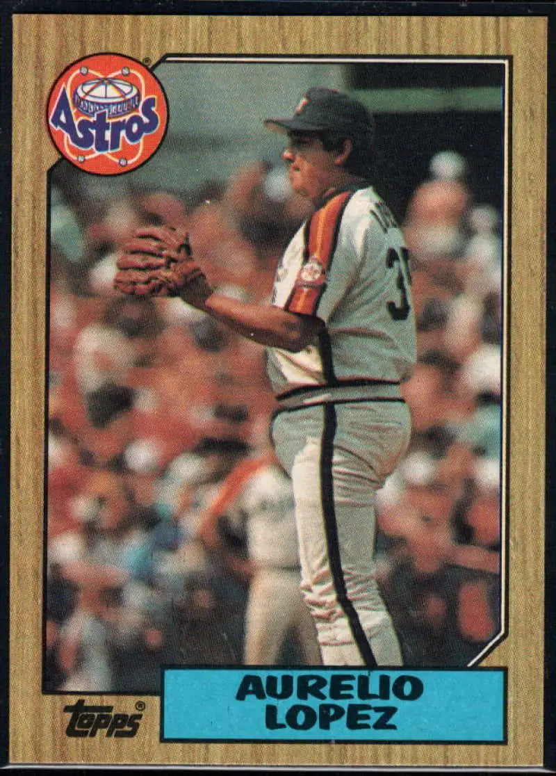 1987 Topps #659 Aurelio Lopez EX Excellent Houston Astros Baseball Card - Baseball Card Single