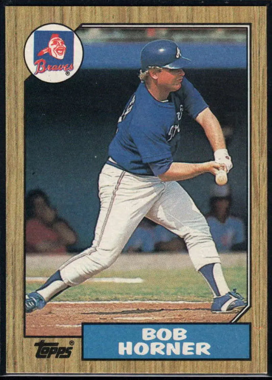 1987 Topps #660 Bob Horner EX Excellent Atlanta Braves Baseball Card - Baseball Card Single