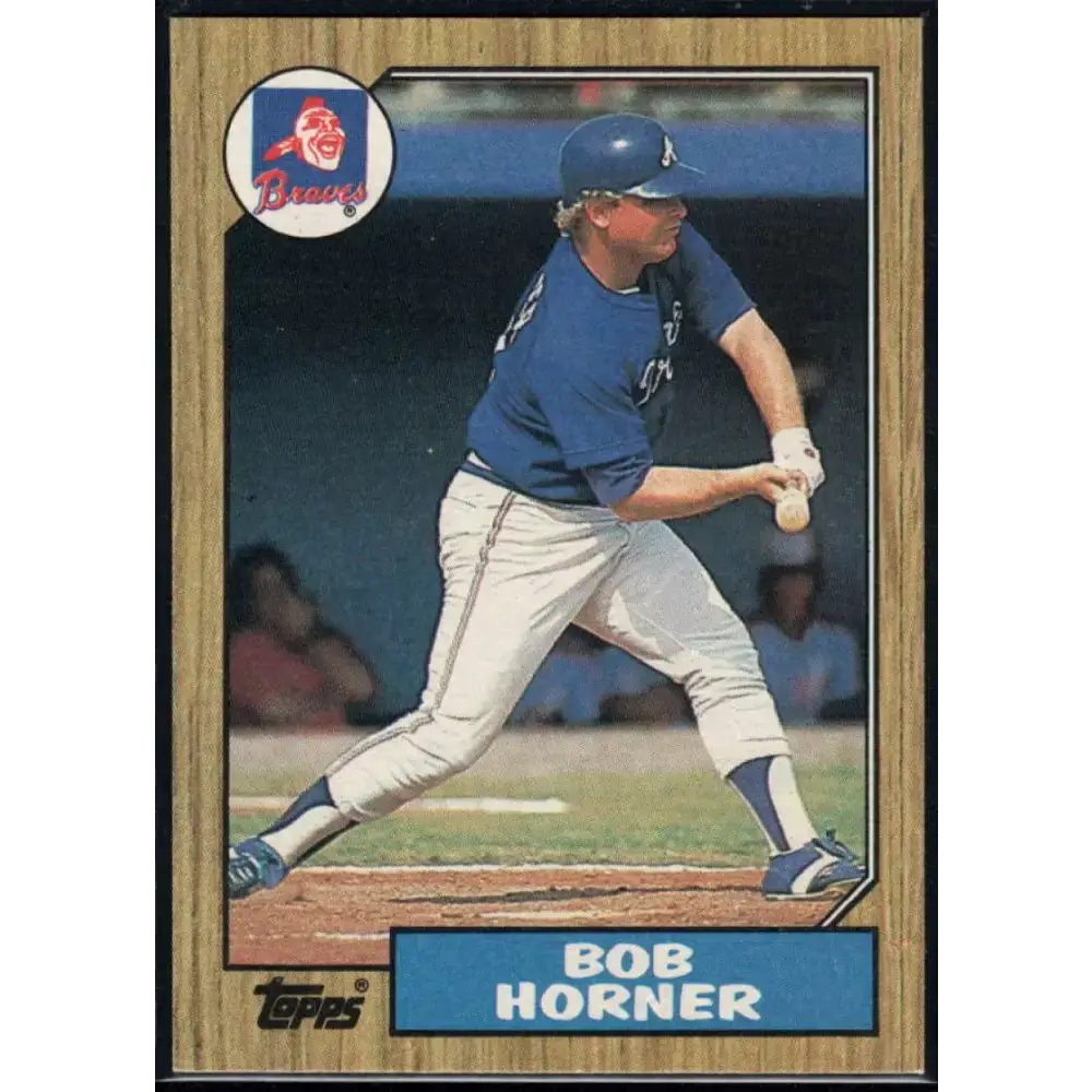 1987 Topps #660 Bob Horner EX Excellent Atlanta Braves Baseball Card