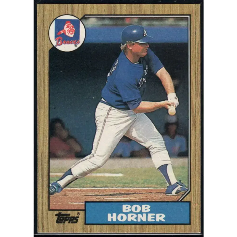1987 Topps #660 Bob Horner EX Excellent Atlanta Braves Baseball Card