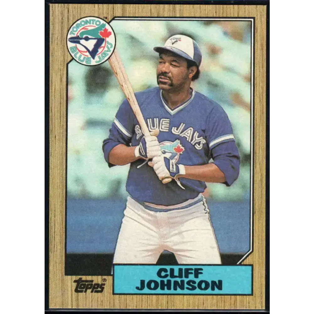 1987 Topps #663 Cliff Johnson EX Excellent Toronto Blue Jays Baseball Card - Baseball Card Single