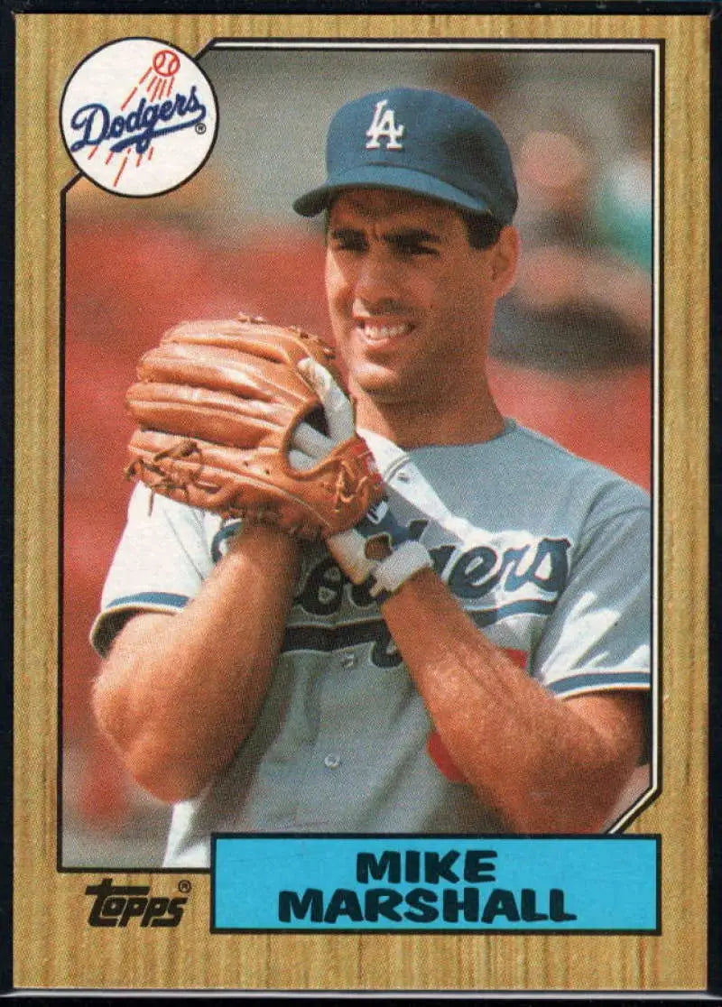 1987 Topps #664 Mike Marshall EX Excellent Los Angeles Dodgers Baseball Card - Baseball Card Single