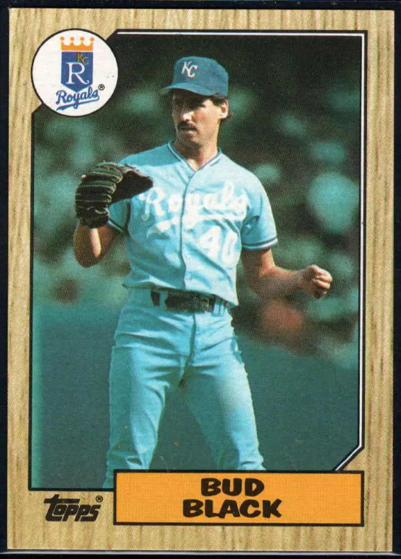 1987 Topps #669 Bud Black EX Excellent Kansas City Royals Baseball Card - Baseball Card Single
