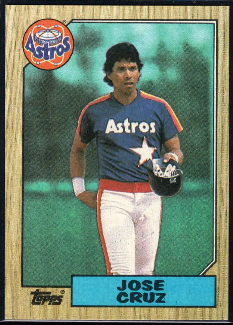 1987 Topps #670 Jose Cruz EX Excellent Houston Astros Baseball Card - Baseball Card Single